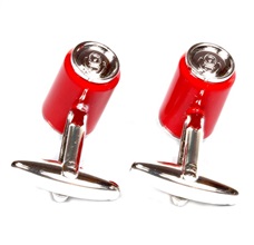Soft drink cufflinks reverse