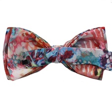 Reverse silk bow tie limited edition