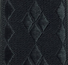 Tejido Tirante Elástico Rombos Negro - Pisa 36