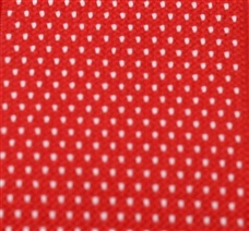TELA TIRANTE ELASTICO ROJO CON MOTAS BLANCAS