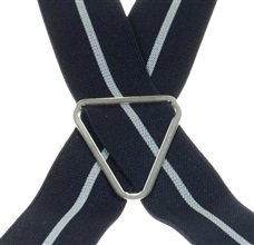 Tirante elástico azul marino raya gris Cruce - Pisa 55