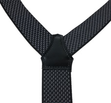 Dark Grey Pattern Elastic Braces - Pisa 63