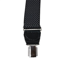 Dark Grey Pattern Elastic Braces - Pisa 63
