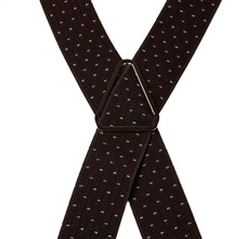 Tirante jacquard marrón Cruce