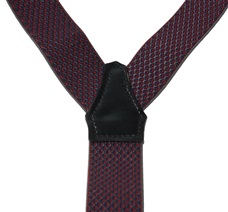Burgundy Rhombus XXL Braces