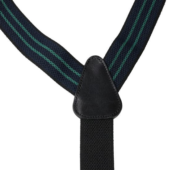 Tirante azul marino rayas verdes Cruce
