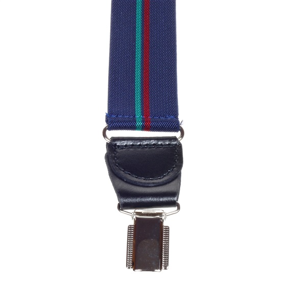Tirante elástico azul marino con rayas Pinza trasera - Pisa 107