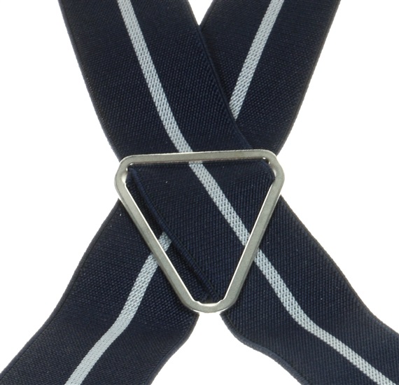 Tirante elástico azul marino raya gris Cruce - Pisa 55