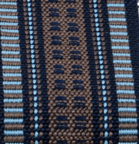 Tirante elástico jacquard marrón Tejido - Pisa 71