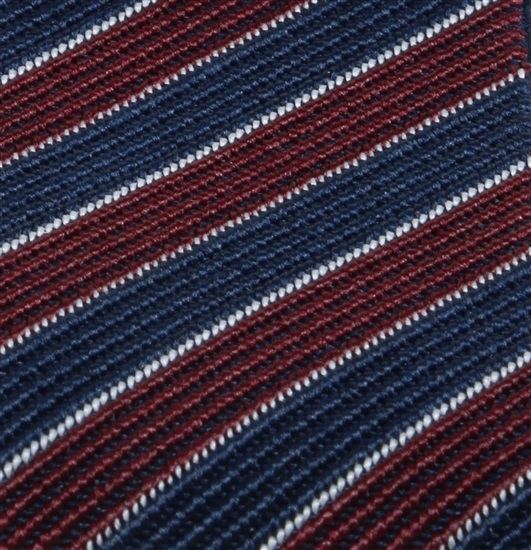 Tirante rayas azul marino y burdeos XXL Detalle