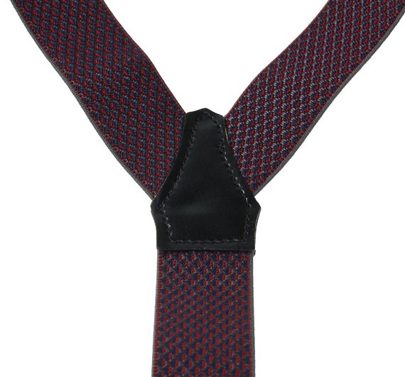 Burgundy Rhombus XXL Braces