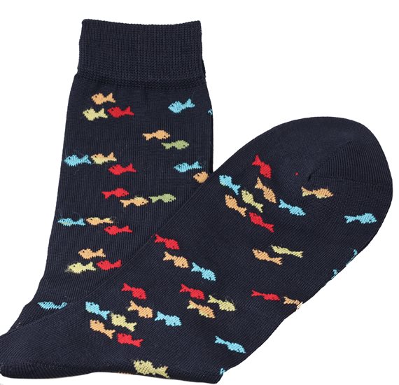 Calcetines Caballero Azul Peces