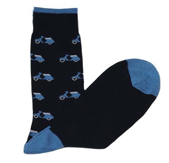 Calcetines Caballero Azul Vespas Celestes