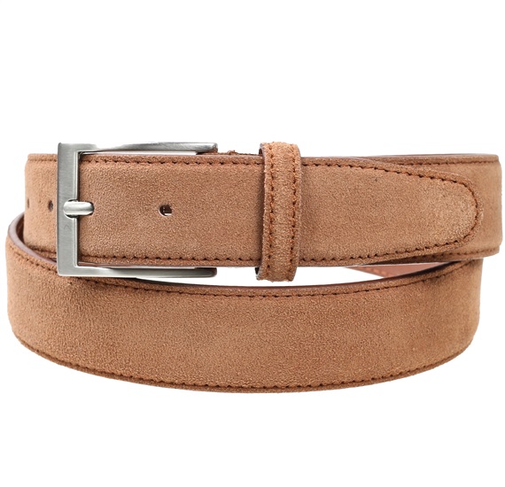 Cinturón Piel Serraje Camel