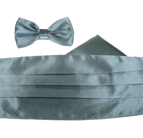 Conjunto Fajín Ceremonia Gris Oscuro