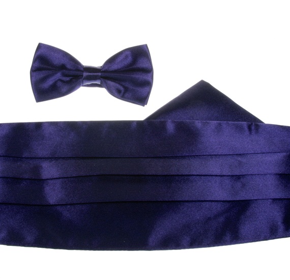 Conjunto Fajín Ceremonia Morado Oscuro