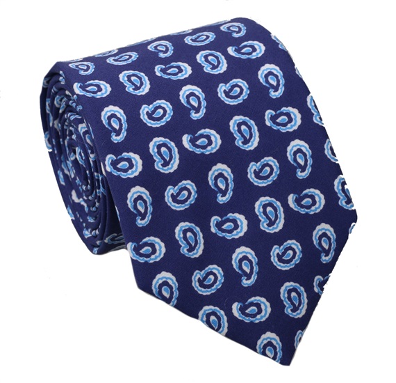 Corbata Azul Cachemir Azulón