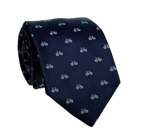 Corbata Azul Marino Bicicletas