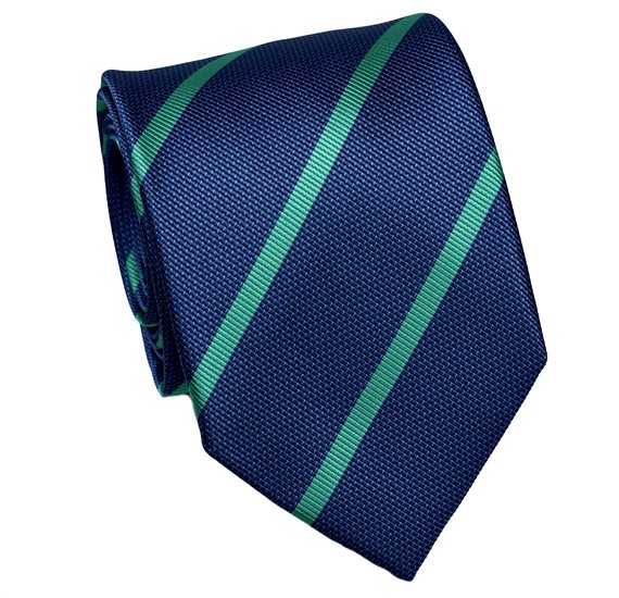 Corbata Azul Rayas Verdes
