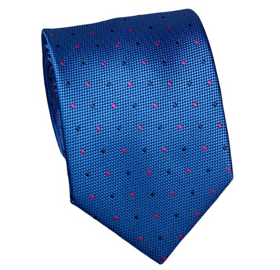 Corbata Azulona con Lunares