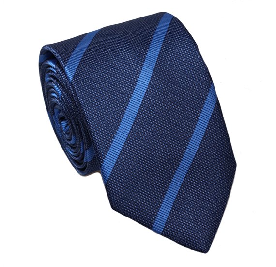 Corbata Cadete Azul Rayas