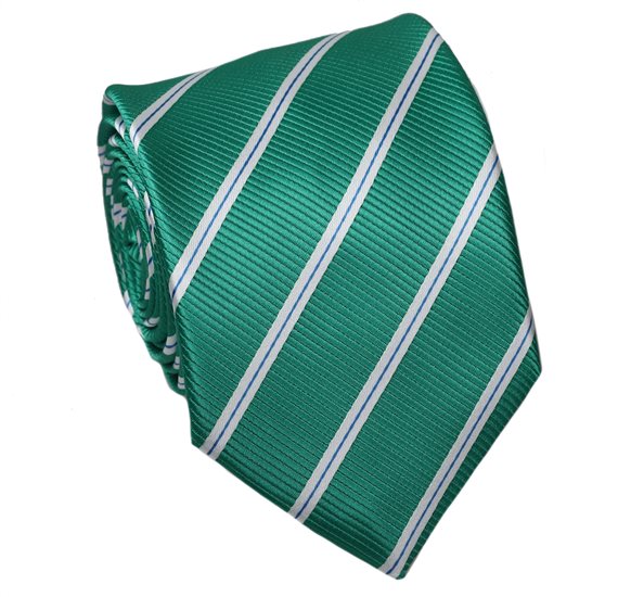 Corbata Cadete Verde Rayas
