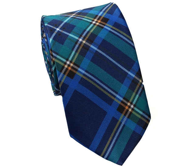 Blue and Green Tartan Tie