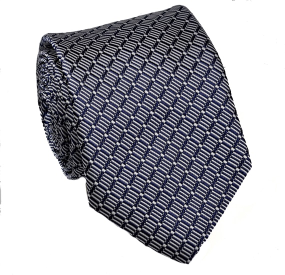 Corbata Cuadros Azul Marino