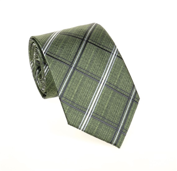 Corbata Cuadros Verde