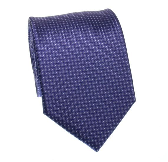 Corbata Diseño Geométrico Morado
