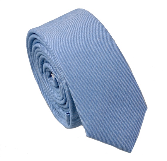 Corbata Estrecha Azul Celeste Jeans