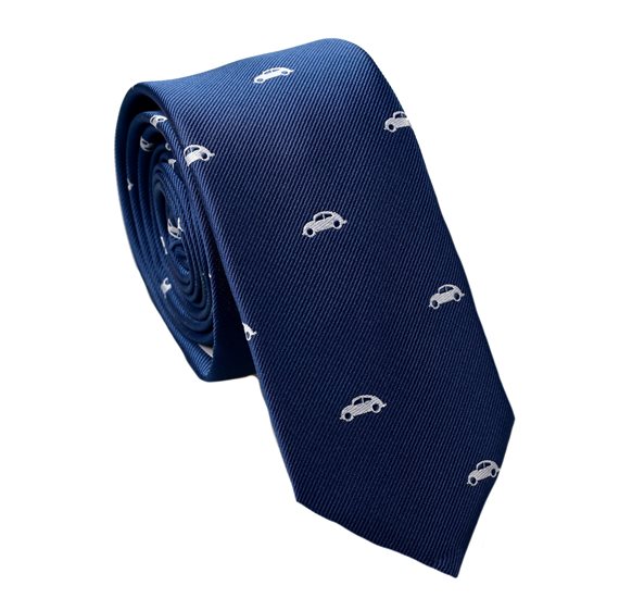 Corbata Estrecha Coches Azul