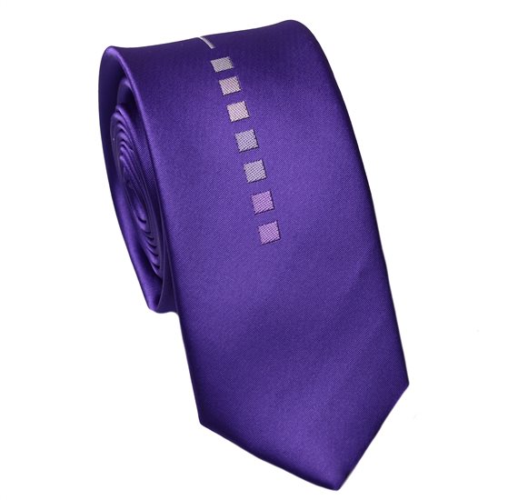 Corbata Estrecha Morada Diseño