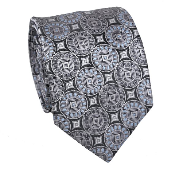 Corbata Gris Diseño Florencia