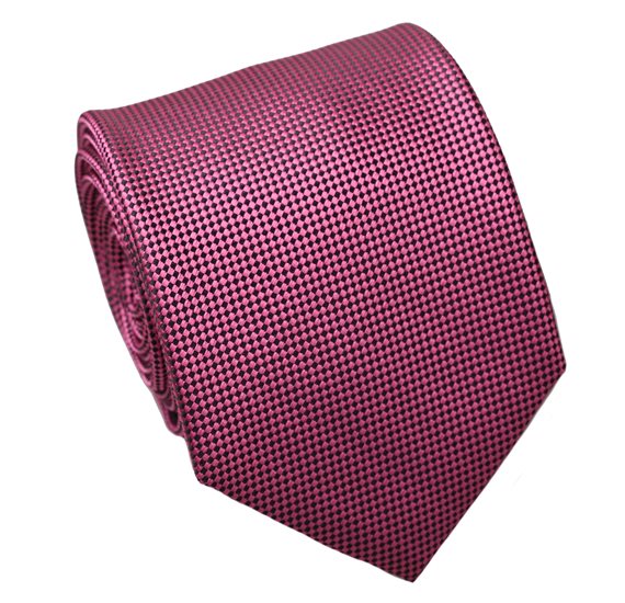 Fucsia and Black Jacquard Natural Silk Tie