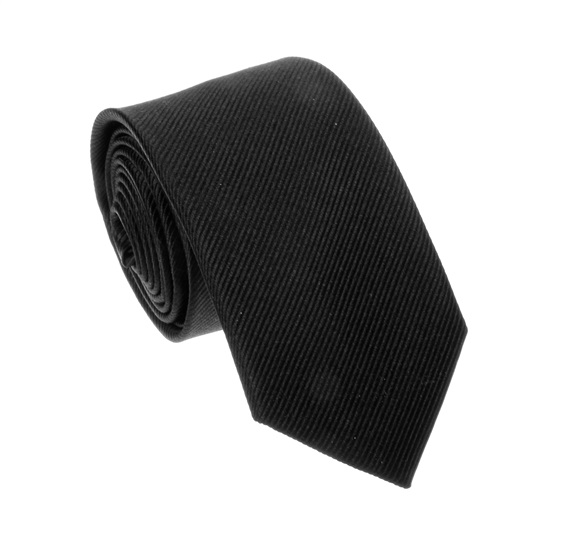 Corbata Jacquard Seda Negra