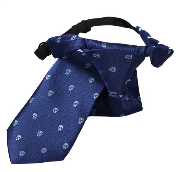 Corbata Niño Azul Calaveras