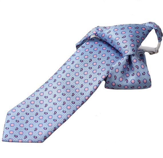 Corbata Niño Azul Flores