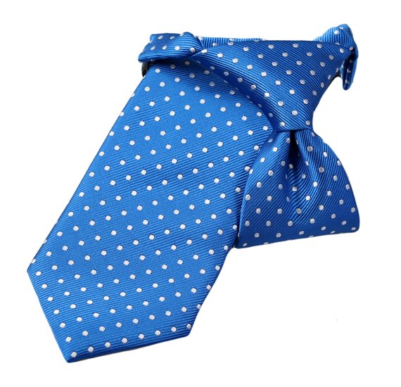 Corbata Niño Azul Royal Lunares
