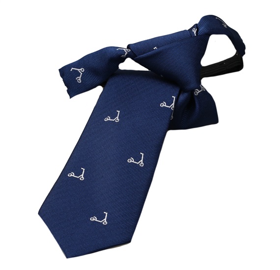 Corbata Niño Patinetes Azul Marino