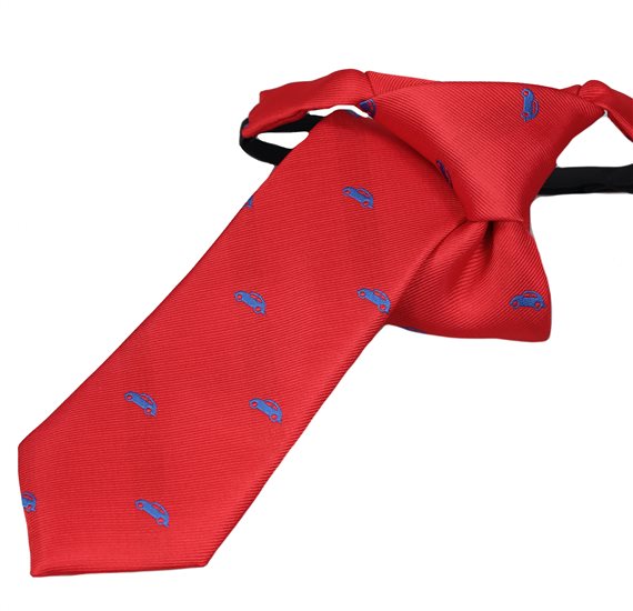 Corbata Niño Roja Coches