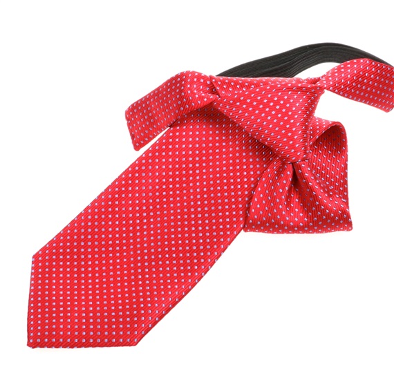 Corbata Niño Roja con Motas Azules
