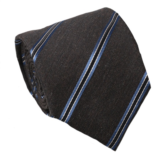 Corbata Rayas Marrón