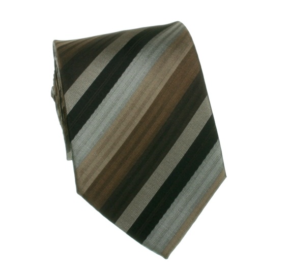 Corbata Rayas Marrones