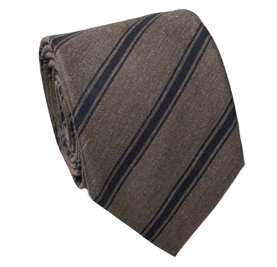 Corbata Rayas Marrones y Azules