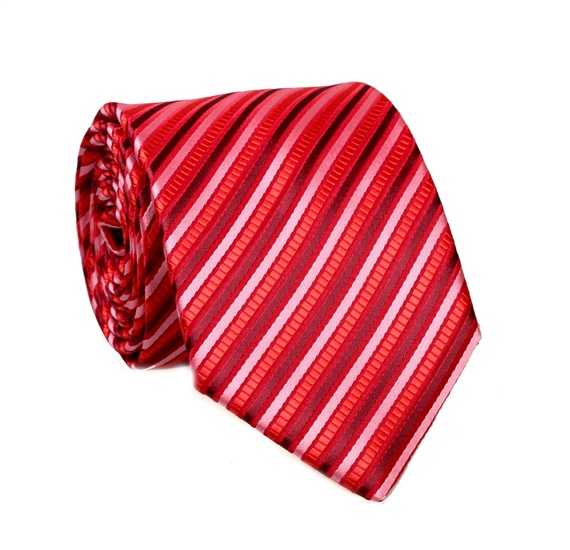 Corbata Rayas Rojas