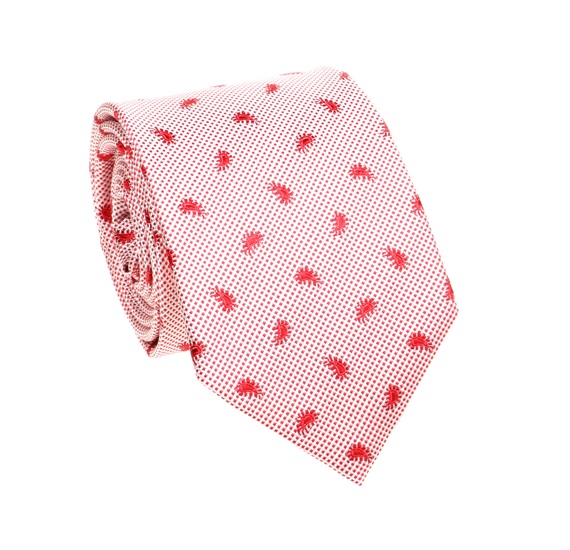 Corbata Seda Cachemir Roja