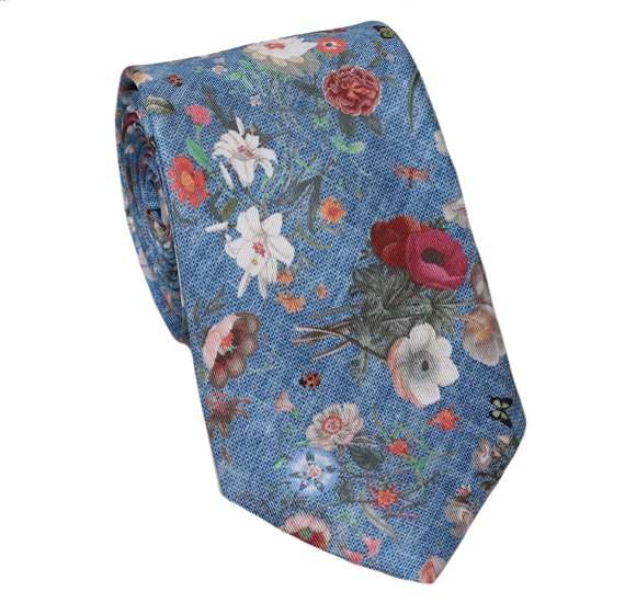 Corbata Seda Edición Especial Azul Liberty