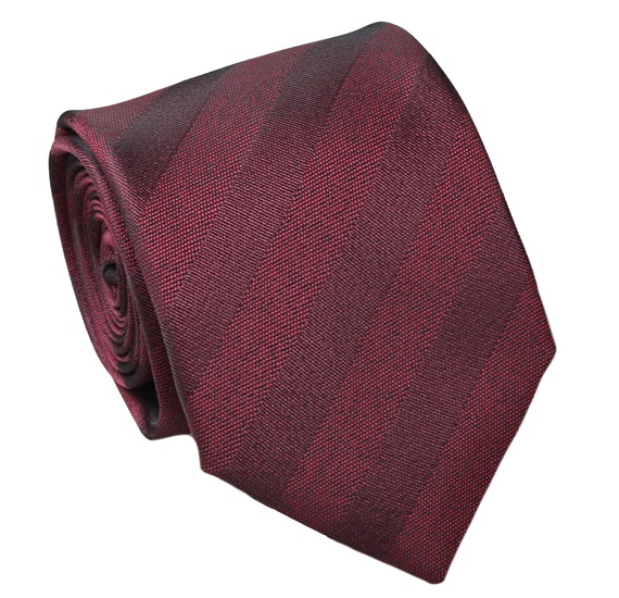 Burgundy Stripes Silk Tie
