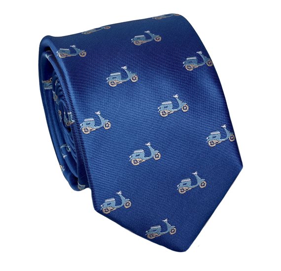 Corbata Vespa Azul Royal